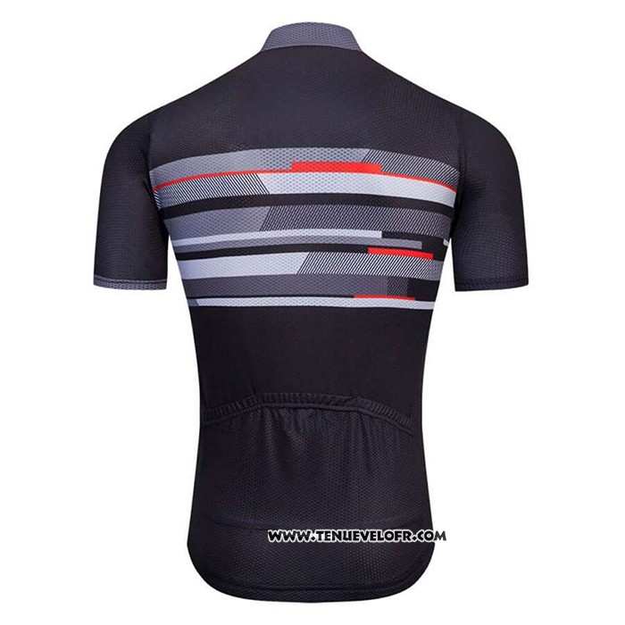 2021 Maillot Cyclisme Factory Stock Noir Manches Courtes et Cuissard